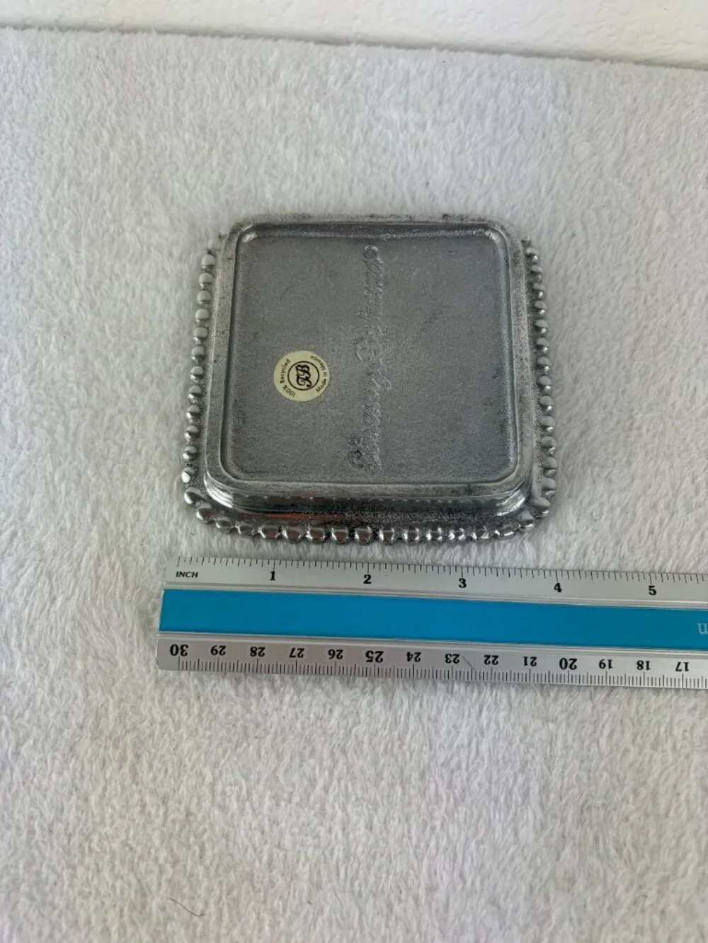 Tommy Gahamas Trinket Tray Silver 4